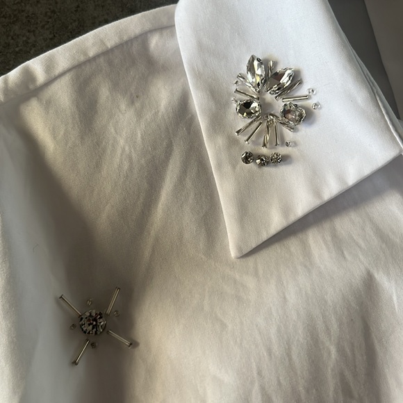 Zara Jeweled Buttondown Shirt - Picture 3 of 10